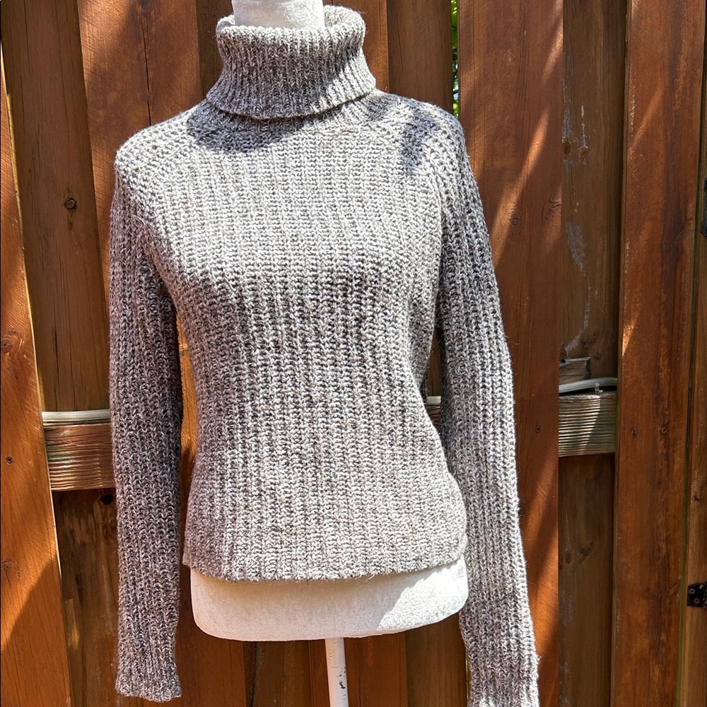Grey Knit Turtleneck